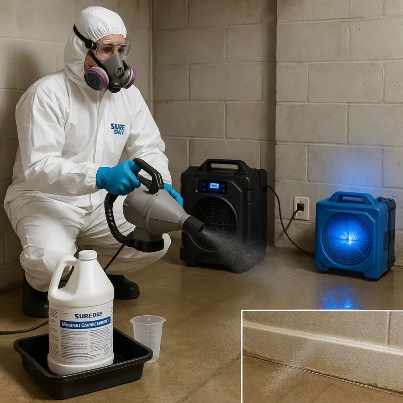 Sanitization and Odor Removal process in Grant-Valkaria, FL